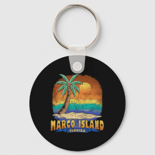 Marco Island Florida Vintage noodlijdend souvenir Sleutelhanger