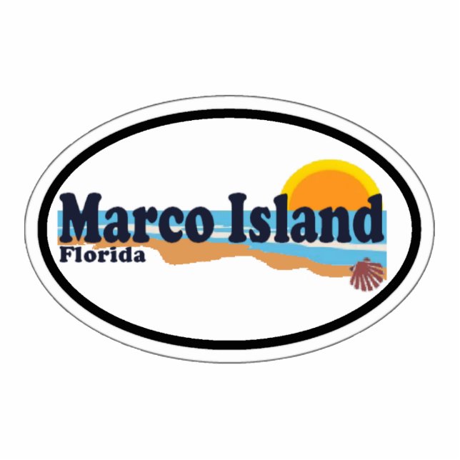 Marco Island Fotobeeldje Magneet (Voorkant)