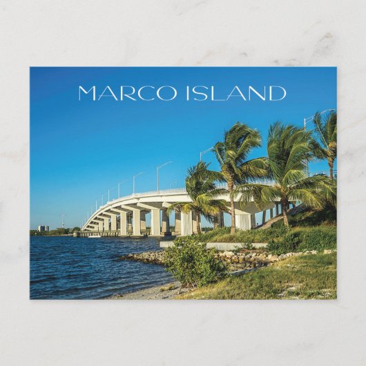 Marco Island Naples Florida Bridge Foto Briefkaart (Voorkant)