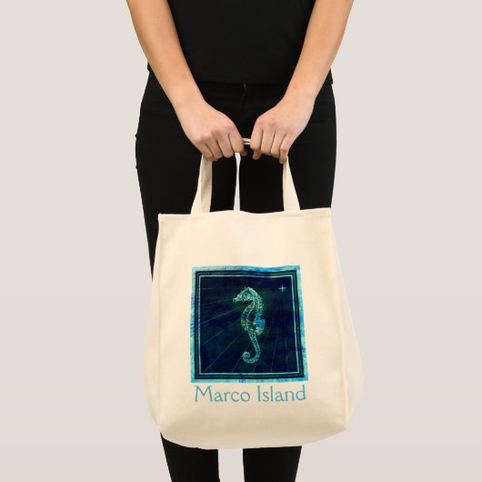 Marco Island Seahorse Canvas tas (Voorkant (product))