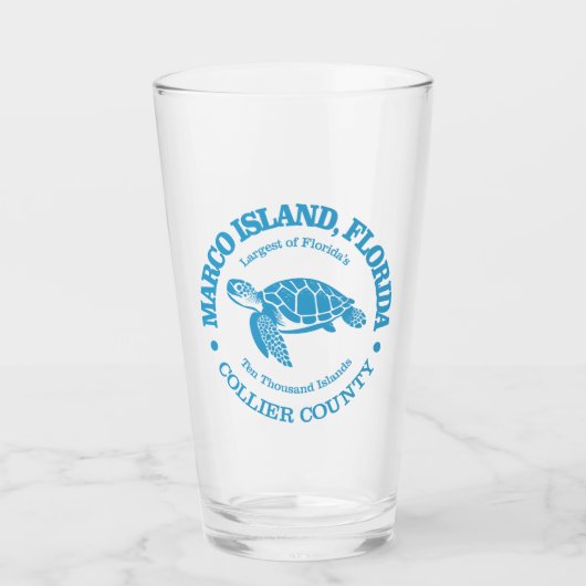 Marco Island (zeeen schildpad) Glas (Voorkant)