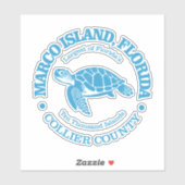 Marco Island (zeeen schildpad) Sticker (Vel)