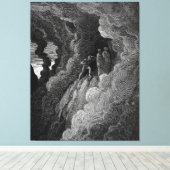Marco Lombardo volgt de dichters Dante Canvas Afdruk (Insitu (Houten vloer))