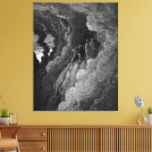 Marco Lombardo volgt de dichters Dante Canvas Afdruk (Insitu (Woonkamer))