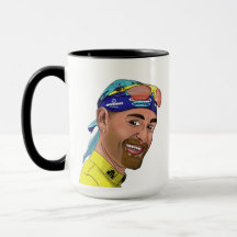 Marco Pantani Il Pirata Digital Portrait Tekening