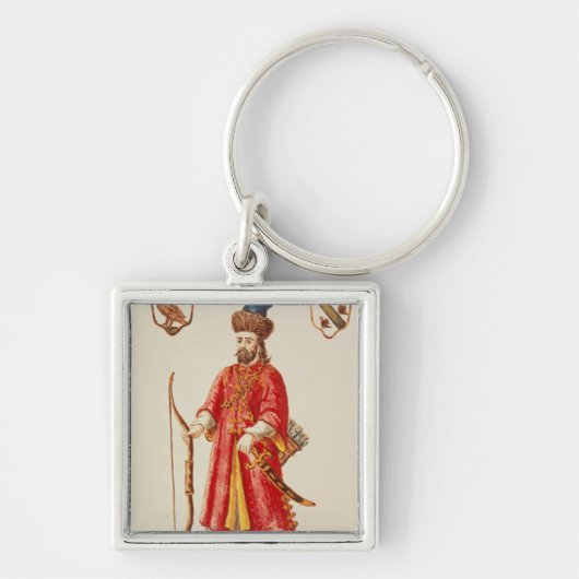 Marco Polo gekleed in Tartar costume Sleutelhanger (Voorkant)