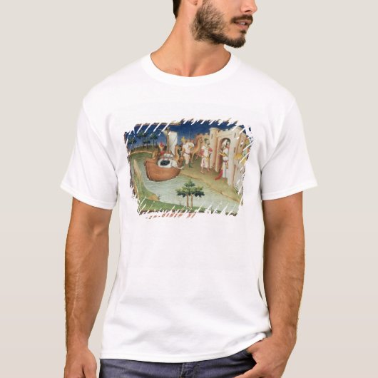 Marco Polo met olifanten en kamelen die aankomen (Voorkant)