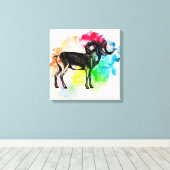 Marco polo-schaap canvas afdruk (Insitu (Houten vloer))