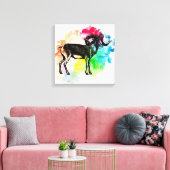 Marco polo-schaap canvas afdruk (Insitu (Woonkamer))