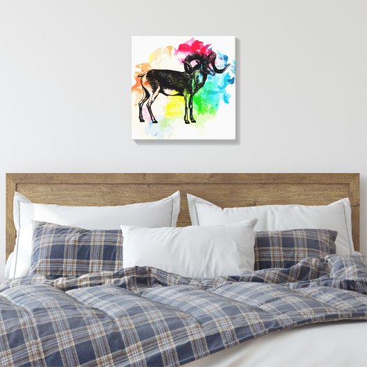 Marco polo-schaap canvas afdruk (Insitu (Slaapkamer))