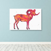 Marco polo-schaap canvas afdruk (Insitu (Houten vloer))