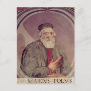 Marco Polo uit de "Sala del Mappamondo" Briefkaart
