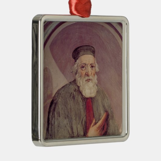 Marco Polo uit de "Sala del Mappamondo" Metalen Ornament (Rechts)