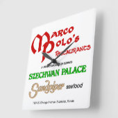 Marco Polo's Restaurants, Evanston, IL Vierkante Klok (Hoek)