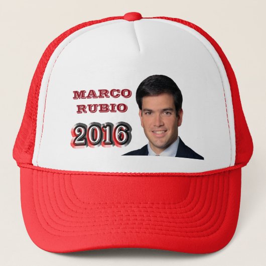 Marco Rubio 2016 Trucker Pet (Voorkant)