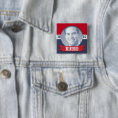 Marco Rubio 2016 Vierkante Button 5,1 Cm (In situ)