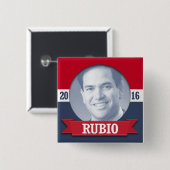 Marco Rubio 2016 Vierkante Button 5,1 Cm (Voorkant /achterkant)