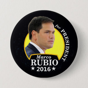 Marco Rubio 2016 voor President Ronde Button 7,6 Cm