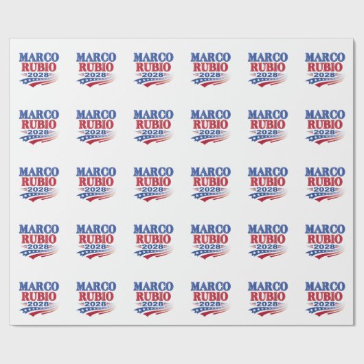 Marco Rubio 2028 (3e) Cadeaupapier (Vlak)