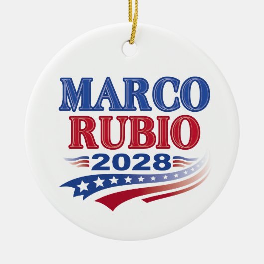 Marco Rubio 2028 (3e) Keramisch Ornament (Voorkant)