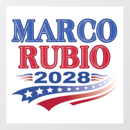 Marco Rubio 2028 (3e) Raamsticker (Vel)