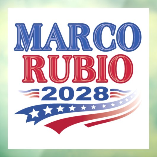 Marco Rubio 2028 (3e) Raamsticker (Vel 3)