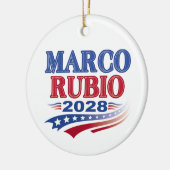 Marco Rubio 2028 (3st) Keramisch Ornament (Links)