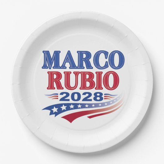 Marco Rubio 2028 (3st) Papieren Bordje (Voorkant)