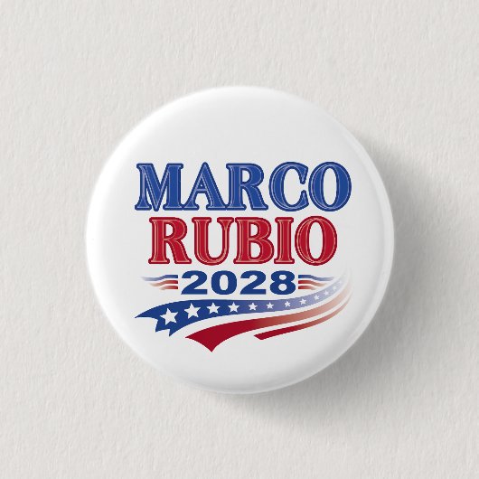 Marco Rubio 2028 (3st) Ronde Button 3,2 Cm (Voorkant)