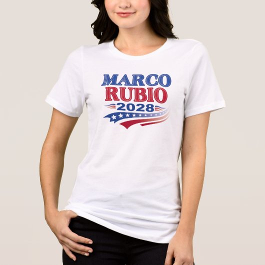 Marco Rubio 2028 (3st) Tri-Blend Shirt (Voorkant)