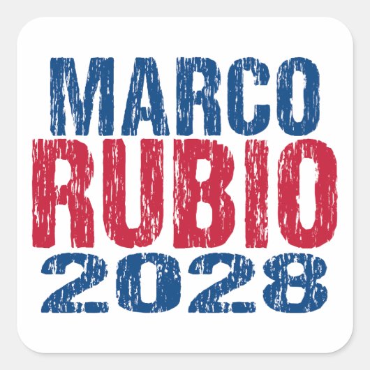 Marco Rubio 2028 (dis) Vierkante Sticker (Voorkant)