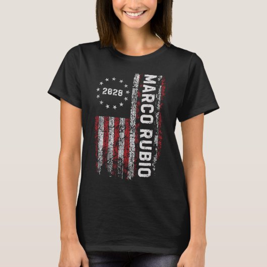 Marco Rubio 2028 President 48 Election Campaign Us T-shirt (Voorkant)