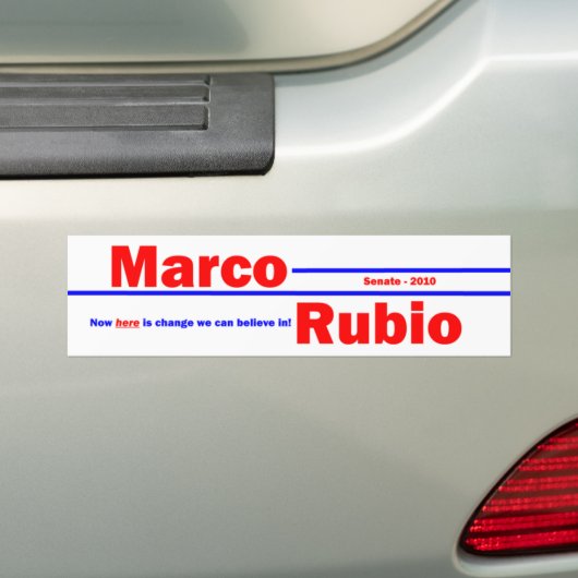 Marco Rubio 3 Bumpersticker (Op auto)
