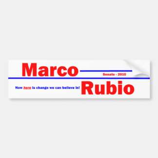 Marco Rubio 3 Bumpersticker