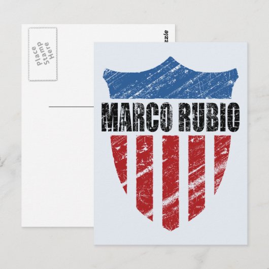 Marco Rubio Briefkaart (Voorkant / Achterkant)