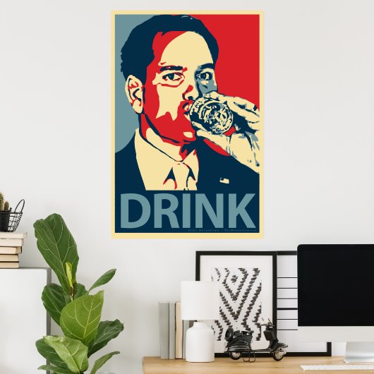 Marco Rubio - "Drink" Obama Parody Poster (Thuiskantoor)