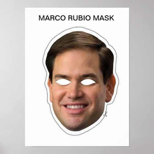 Marco Rubio Mask Poster (Voorkant)