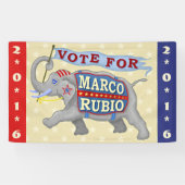 Marco Rubio President 2016 Republikeinse olifant Spandoek (Horizontaal)