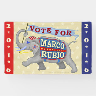 Marco Rubio President 2016 Republikeinse olifant Spandoek