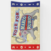 Marco Rubio President 2016 Republikeinse olifant Spandoek (Verticaal)