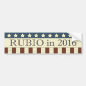 Marco Rubio President 2016 Stars Stripes Bumpersticker (Voorkant)