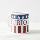 Marco Rubio President 2016 Sterren en Strepen Koffiemok (Voorkant links)