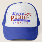 Marco Rubio President 2016 Verkiezingsrepublikein Trucker Pet (Voorkant)