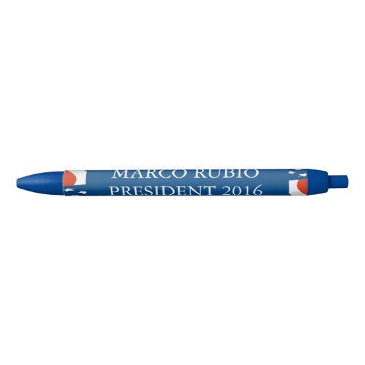 Marco Rubio President 2016 Zwarte Inkt Pen (Voorkant)