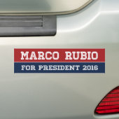 Marco Rubio voor President 2016 Line Bumper -.png Bumpersticker (Op auto)