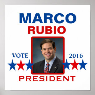 Marco Rubio voor President 2016 Poster