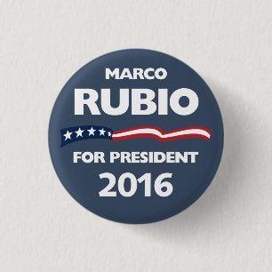 Marco Rubio voor president 2016 Ronde Button 3,2 Cm