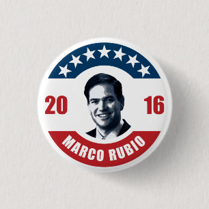 Marco Rubio voor president 2016 Ronde Button 3,2 Cm