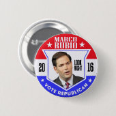 Marco Rubio voor President 2016 Ronde Button 5,7 Cm (Voorkant /achterkant)