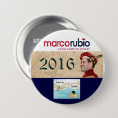 Marco Rubio voor President 2016 Ronde Button 7,6 Cm (Voorkant /achterkant)